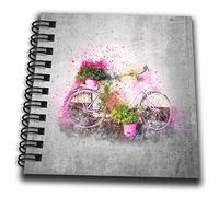 3dRose Bloc-notes avec drapeau blanc, 10 x 10 cm