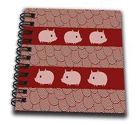 3dRose Bloc-notes avec drapeau blanc, 10 x 10 cm