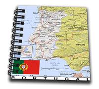 3dRose Bloc-notes avec drapeau blanc, 10 x 10 cm