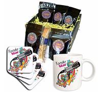 3dRose cgb_115368_1 Karaoké Star Singer Mondern Colorful Pop Art Vector Mic Microphone-Café Panier Cadeau, Multicolore