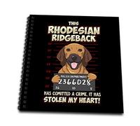 3dRose Drapeau, Rhodesian Ridgeback Dog Has Stolen My Heart, livre de dessin 20,3 x 20,3 cm