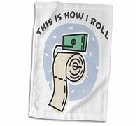 3dRose Funny Rouleau de Papier Toilette Serviette de Motif, Blanc, 15 x 55,9 cm