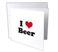 3drose GC 16616 1 6 x 15,2 cm "I Love Beer" carte de voeux (lot de 6)
