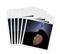 3dRose Gc_258929_1 Lot de 6 cartes de vœux Motif Collines d'Alabama Nuit étoilée de Mobius Arch 15,2 x 15,2 cm