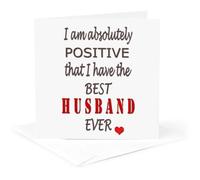 3drose GC 261320 _ 5 6 x 15,2 cm "I Am absolument Positive qui I Have The Best Husband Ever Marriage" - Carte de voeux