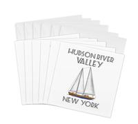 3dRose Gc_299226_1 Lot de 6 cartes de vœux Motif voilier de la mer Hudson River Valley New York 15,2 x 15,2 cm