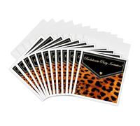 3drose GC 40613 2 6 x 15,2 cm "Léopard Bachelorette Party invitations" carte de voeux (lot de 12)