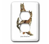 3dRose John James Audubon Lsp_114065_6 - 2 prises de courant, multicolore