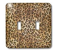3dRose LLC 3dRose LLC lsp_162251_2 Marron, marron et noir imprimé guépard - Double interrupteur à bascule