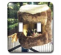 3dRose LLC LSP_107051_2 Sugar Glider Peaking Out of Hanging Bed in Mosaic Double Interrupteur à bascule