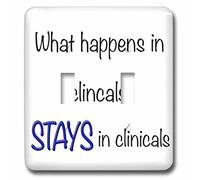 3dRose LLC lsp_108352_2 Étudiant infirmière RN, ce qui se passe dans le clinique, interrupteur à bascule bleu