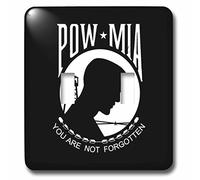 3dRose LLC lsp_110013_2 Pow Mia, Prisonnier de guerre, interrupteur à bascule double noir et blanc