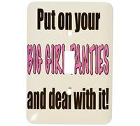 3dRose LLC lsp_113631_1 Put On Your Big Girl Culotte Interrupteur à bascule unique.