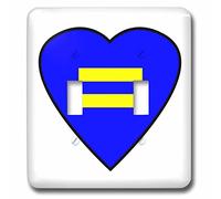 3dRose LLC. lsp_124002_2 Symbole d'égalité homosexuel - Double interrupteur à bascule, multicolore