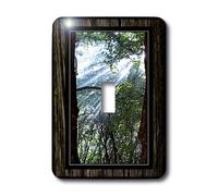 3dRose LLC lsp_13479_1 Sunlight Streaming In The forêt Interrupteur à bascule unique