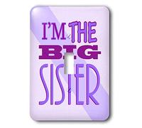 3dRose LLC Lsp_13827_1 I am The Big Sister Purple Interrupteur à bascule simple