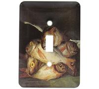 3dRose LLC lsp_149690_1 Table morte avec dorade dorée par Francisco De Goya avec interrupteur à bascule simple en forme de poisson