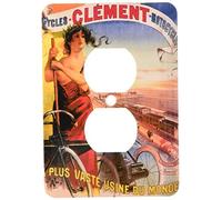 3dRose LLC LSP_149761_6 Vintage Clement Cycles Motos Poster Publicité Française 2 Prises de Prise