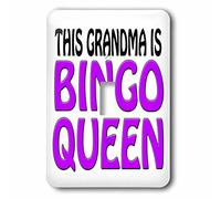 3dRose LLC. lsp_149773_1 This Grandma is Bingo Queen Interrupteur à bascule Multicolore
