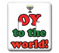 3dRose LLC. Lsp_159635_2 Oy to the World Interrupteur à bascule double Multicolore