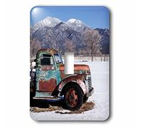 3dRose LLC. LSP_210256_1 Old Truck Sitting The A Field, Taos, New Mexique, USA - Interrupteur à bascule unique, multicolore
