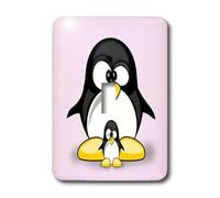 3dRose LLC. lsp_215173_1 Interrupteur à bascule pour chambre d'enfant Motif pingouin Rose