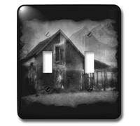3dRose LLC lsp_21757_2 Maison hantée ensorcelée Darkart Evil Spirit Gothicart Twilightzone, double interrupteur à bascule