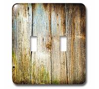 3dRose LLC. lsp_239942_2 Interrupteur à bascule à double effet bois Marron vieilli Multicolore