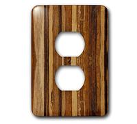 3dRose LLC lsp_25387_6 Faux bois, couverture de prise 2 fiches