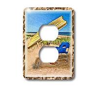 3dRose LLC lsp_25856_6 Relax At The Beach 2 Bouchon de prise