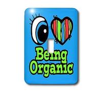 3dRose LSP_105844_1 Interrupteur à bascule unique en forme de cœur I Love Being bio Multicolore