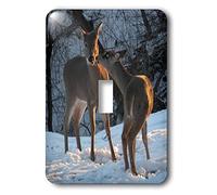 3dRose Lsp_11527_1 Voler un baiser, un cerf baiser Interrupteur à bascule simple