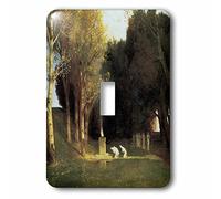 3dRose lsp_127229_1 The Sacred Wood by Arnold Bocklin Interrupteur à bascule simple