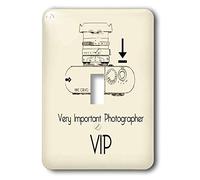 3dRose LSP_15158_1 VIP Very Important Photographer Interrupteur à baïonnette