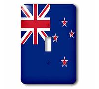 3dRose lsp_158393_1 Drapeau de la Nouvelle-Zélande - New Zealander Blue Union Jack avec quatre étoiles rouges Kiwi Country World Souvenir - Interrupteur à bascule, multicolore
