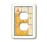 3dRose lsp_163493_6 Image d'Israël Premier affranchissement à partir de 1948 Couvercle d'interrupteur