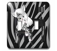 3dRose lsp_173010_2 Chaise à bascule pour fille Motif zèbre Multicolore