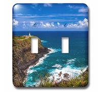 3drose LSP 206558 2 le Kilauea Lighthouse on the Hawaiian Île de Kauai double interrupteur à bascule