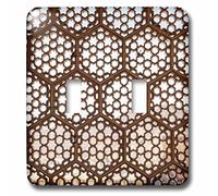 3dRose lsp_208897_2 Jaipur, Rajasthan, Inde. Motifs en treillis de fenêtre, palais ambre. Double interrupteur à bascule