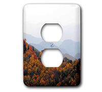 3dRose lsp_22397_6 Fall in The Smokey Mountains Caroline du Nord 2 prises de courant