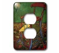 3dRose (LSP_255353_6 2 prises Prise Prise Image de Van Gogh Peinture de l'artiste Paul Gauguins Chaise