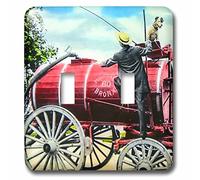 3dRose LSP_269850_2 Early Fire Fighter Water Pumper Bronx New York He Got Right Up There Interrupteur à baïonnette, Ne s'applique Pas