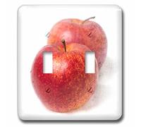 3dRose LSP_270333_2 Two Red Apples, One Behind The Other. Stylized Photo Interrupteur à baïonnette, Multicolore