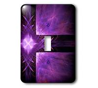 3dRose LSP_29145_1 Deep Purple Heavenly Crossroads Interrupteur à baïonnette, Multicolore