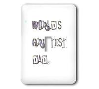 3dRose LSP_29370_1 Purple Worlds Greatest Dad Fathers Day Love Interrupteur à baïonnette, Multicolore