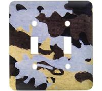 3dRose Lsp_31981_2 Interrupteur à bascule à double camouflage Bleu et marron