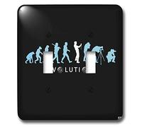 3dRose LSP_47360_2 Kike Calvos Evolution by Natural Selection of a Professional Photographer Using Light Blue Colors Interrupteur à baïonnette