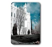 3dRose lsp_47501_1 The St. George, Utah Lds Temple pour l'église de Jésus-Christ des Saints des derniers jours dans des tons frais - Interrupteur à bascule, multicolore