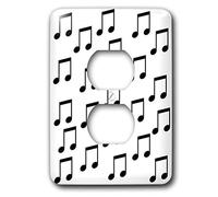 3dRose LSP_49755_6 Couverture pour prise de notes Noir