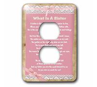 3dRose LSP_52226_6 My Sisiter The Perfect Sister Beautiful ode to a Sister and Gift that will touch her Heart Outlet Cover